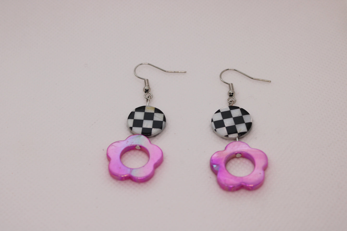 Painted Seashells with Pink Flowers